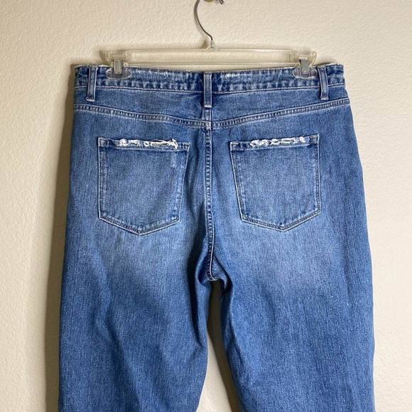 Vervet by Flying Monkey begin again distressed rigid mom jean Sz 32 - Picture 7 of 11